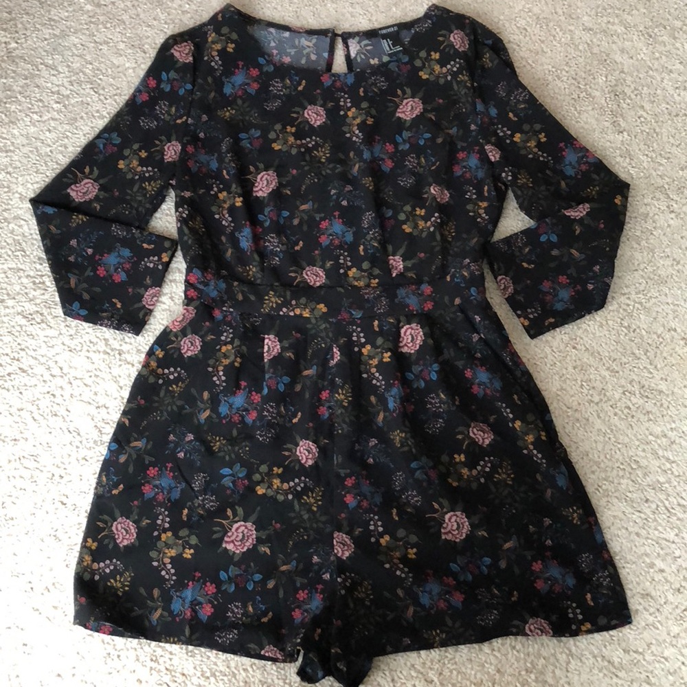 Forever21 floral romper